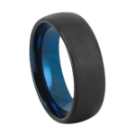 Heroic - Bague Tungstène pour Homme - Bague en Tungstène Bleu 8mm