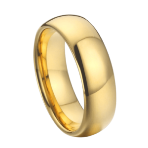 Bague en or pour hommes, bague de fiançailles, anniversaire de mariage, polie, 6mm, 8mm, bague traditionnelle dans toutes les tailles