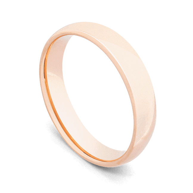 Bague en or rose pour homme