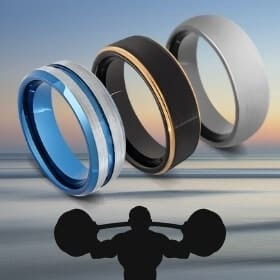 Bagues en tungstène pour hommes