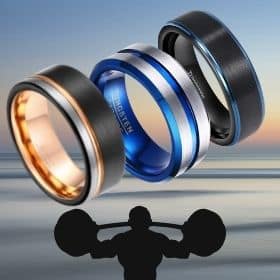 Bagues en tungstène pour hommes