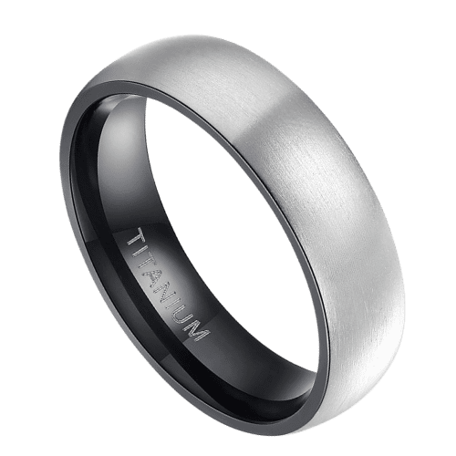 Bague en argent pour hommes, pour anniversaire de mariage, bande de fiançailles, 6mm, 8mm, en titane, dans toutes les tailles