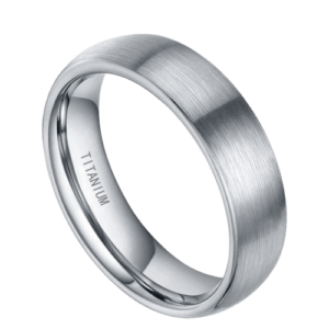 bague en argent pour hommes, bande de fiançailles d’anniversaire de mariage brossée en 6 mm 8 mm dans toutes les tailles