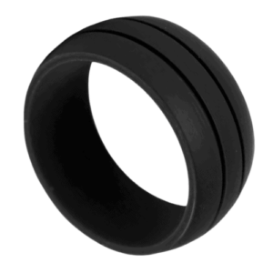 bague en silicone pour hommes à double rainure Vigor 8mm bague pour hommes toutes les tailles