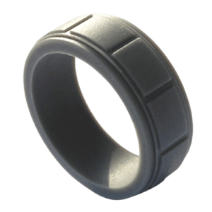 bague silicone homme gris Tempo