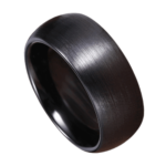 Panther - Bague en Céramique pour Homme - Noir Brossé - 4mm, 6mm ou 8mm