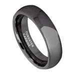 Protector - Bague en Tungstène pour Homme - Gris Métal - 6mm ou 8mm