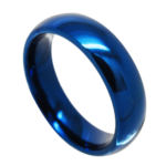 Jay - Bague pour Homme en Tungstène - Anneau Bleu 8 mm
