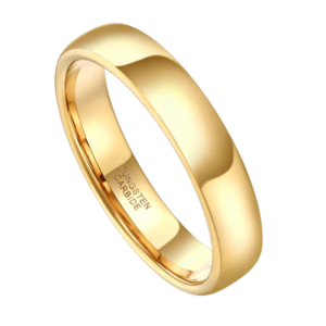 Alliance pour homme en or et tungstène, fine 4 mm. également pour un anniversaire ou des fiançailles.