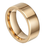 Aurum - Bague de Tungstène pour Homme - Or Bague de Fiançailles pour Homme 6mm ou 8mm