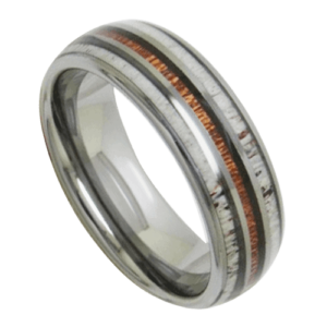 bague en bois avec bois pour hommes tungstène 8mm argent bande de fiançailles anniversaire de mariage dans toutes les tailles