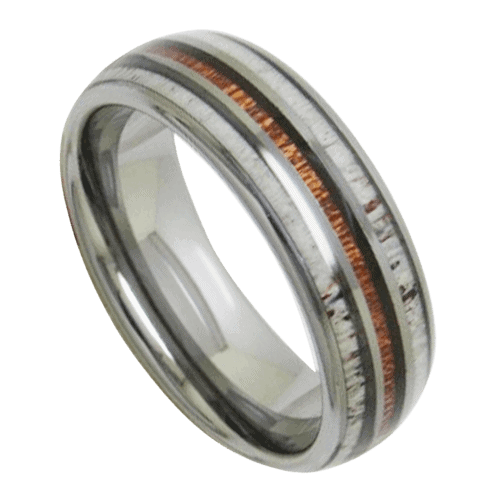 bague en bois avec bois pour hommes tungstène 8mm argent bande de fiançailles anniversaire de mariage dans toutes les tailles
