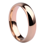 Dapper - Bague en Tungstène pour Homme - Bague de Fiançailles pour Homme en or rose 6mm