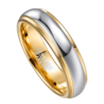 Paradox - Bague en Tungstène pour Homme - Or et Argent Bague pour Homme 6mm ou 8mm
