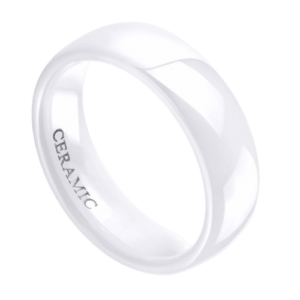 bague homme blanche style moderne 6mm anniversaire de mariage fiançailles ou bande de promesse dans toutes les tailles