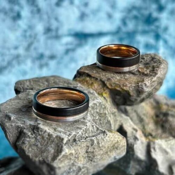 Anneau de largeur 6mm et 8mm pour hommes