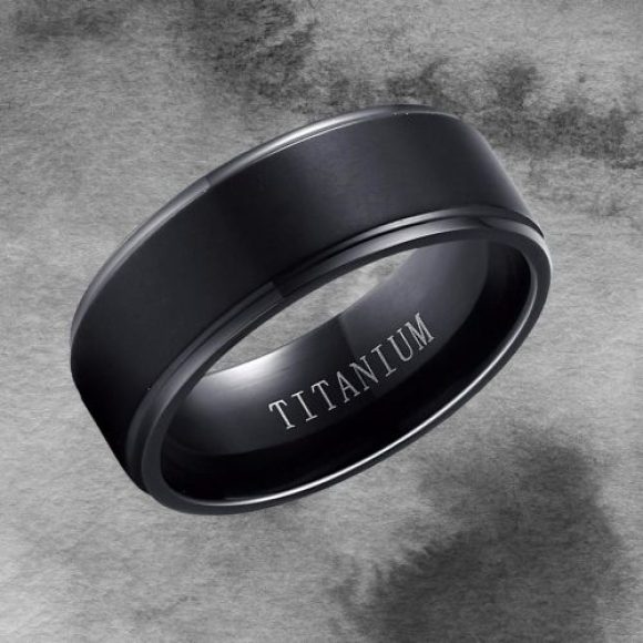 Bague Homme Noire